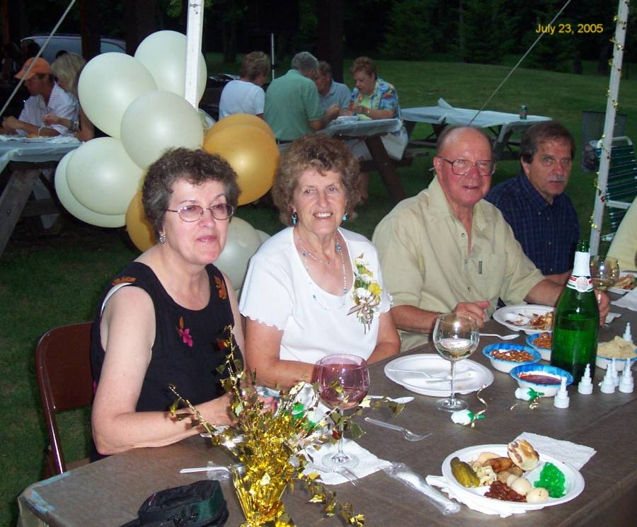 At Agnes and Wally's 50th Anniversary Picnic, July 23, 2005