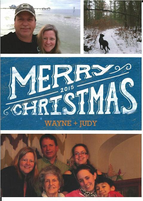 Dec 2015 Wayne & Judy family and Agnes