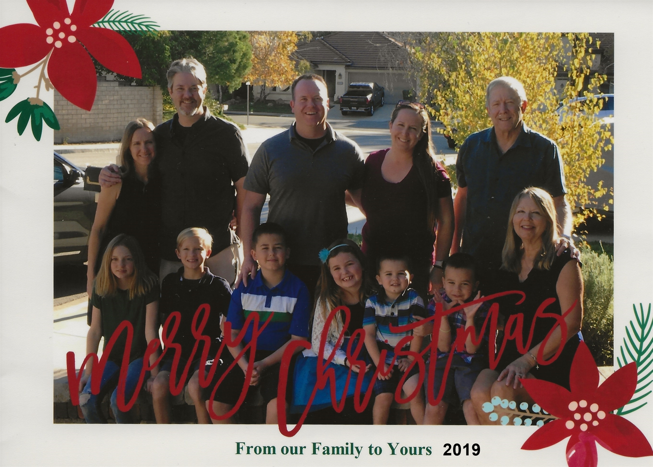 Judith and Bob Jasperson's family 2019