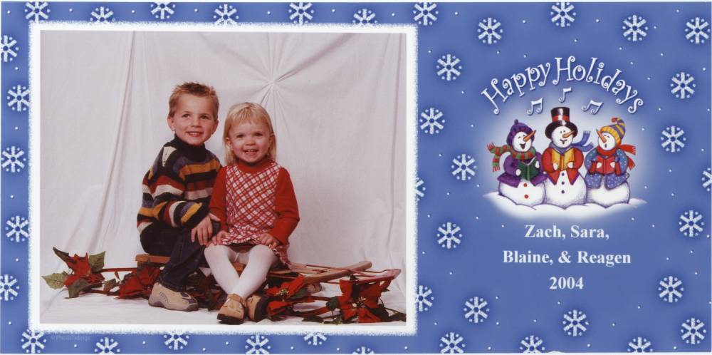 Children of Zachery and Sara Gross, Christmas 2004