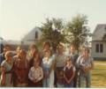 L-R: Kenny, Teri, Darryl Bauer, Francis with Llittle Timmy and Jummy, Ed, Duane, Ermina, Sharon, Annette in 1980