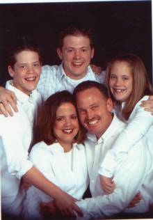 Annette, Don and the children, 2004