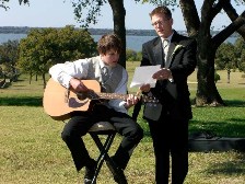Tyler on guitar and Justin in 2008