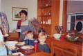 Lunchtime, Darlene and grandchildren, Zane and Keagan taken in 2003