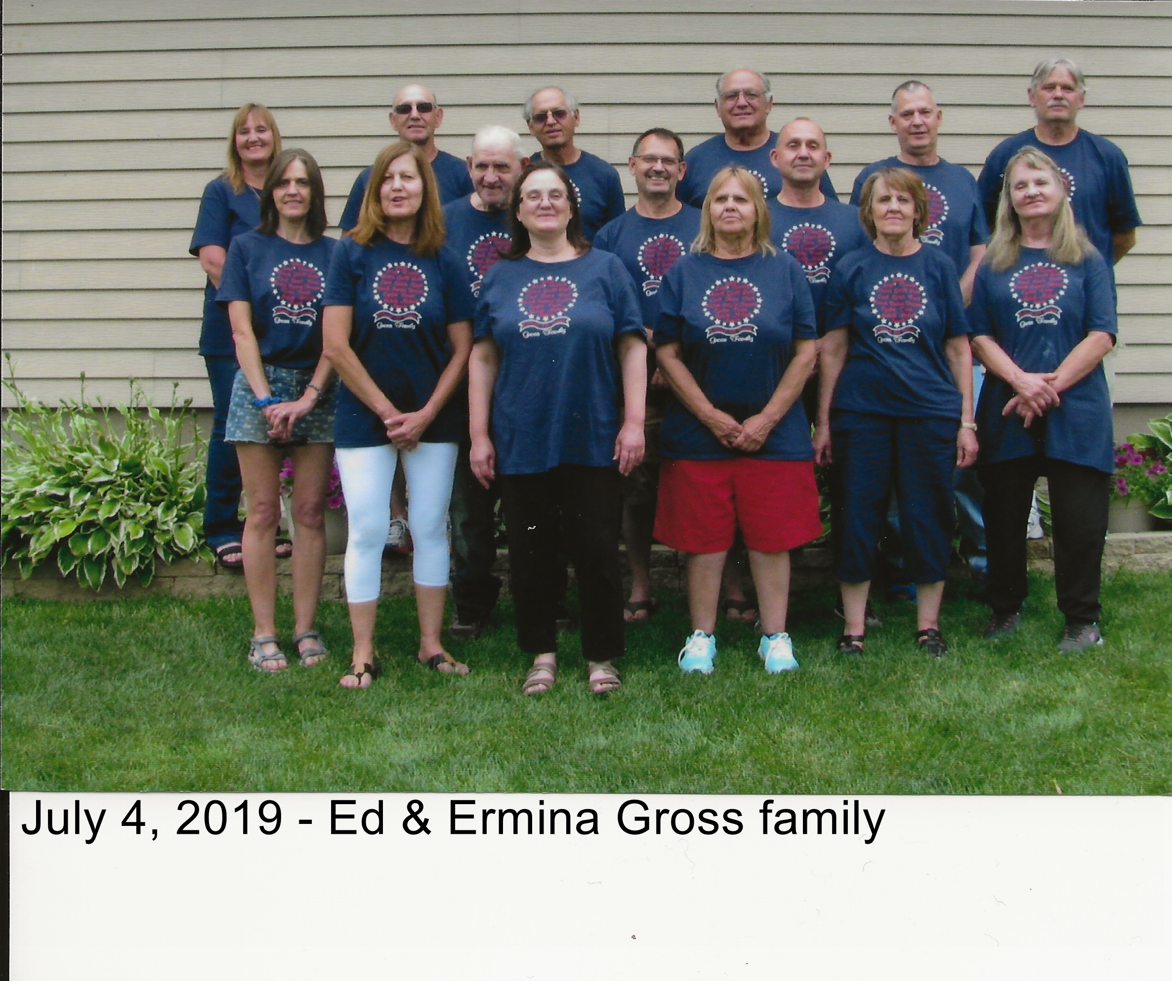 July 2019 Edmund and Ermina Gross family.