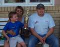 Bismarck, ND, 06/27/2002, Carol, grandson Logan, and son Kelly