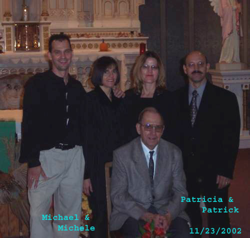 Two sets of twins, November 23, 2002 at Sts. Peter and Paul Catholic Church, Strasburg, ND
