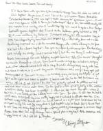 Letter from Daniel's College friend December 27, 2001