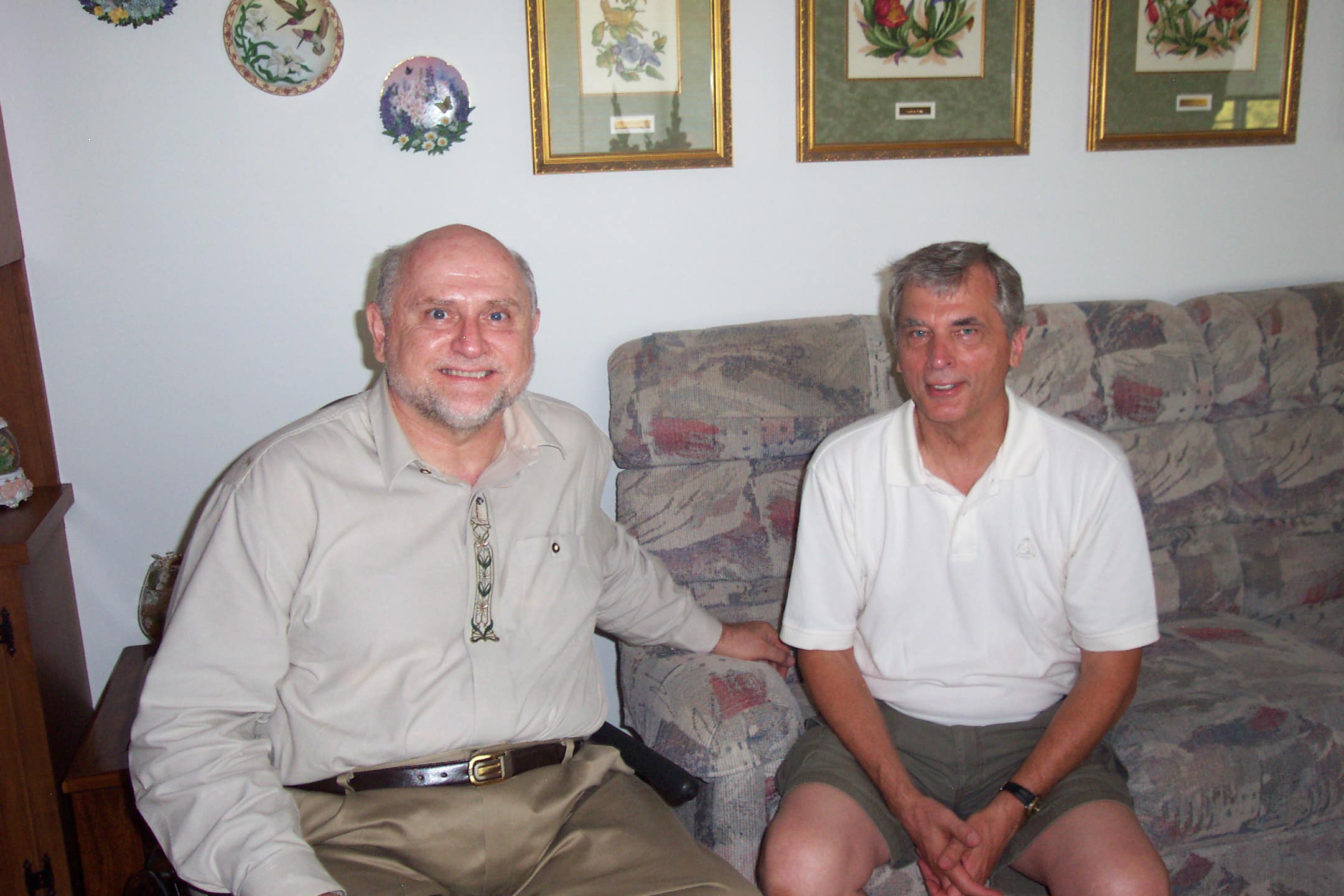 August 16, 2008, Charles and Bob at Joe and Fran's 60th wedding anniversary.