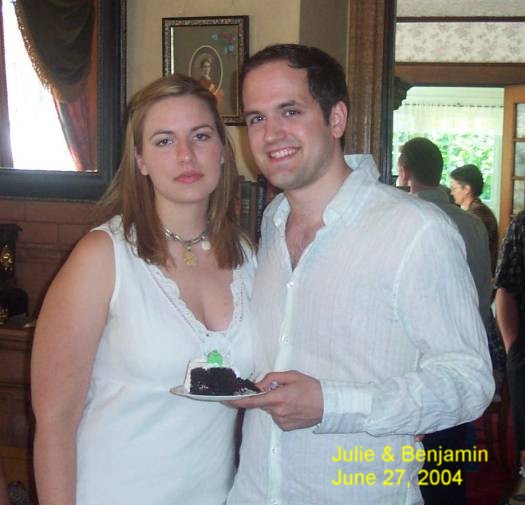 Ben and Julie shortly after their marriage