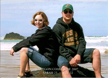 Sara and Jeff at the Oregon Coast, June 2007