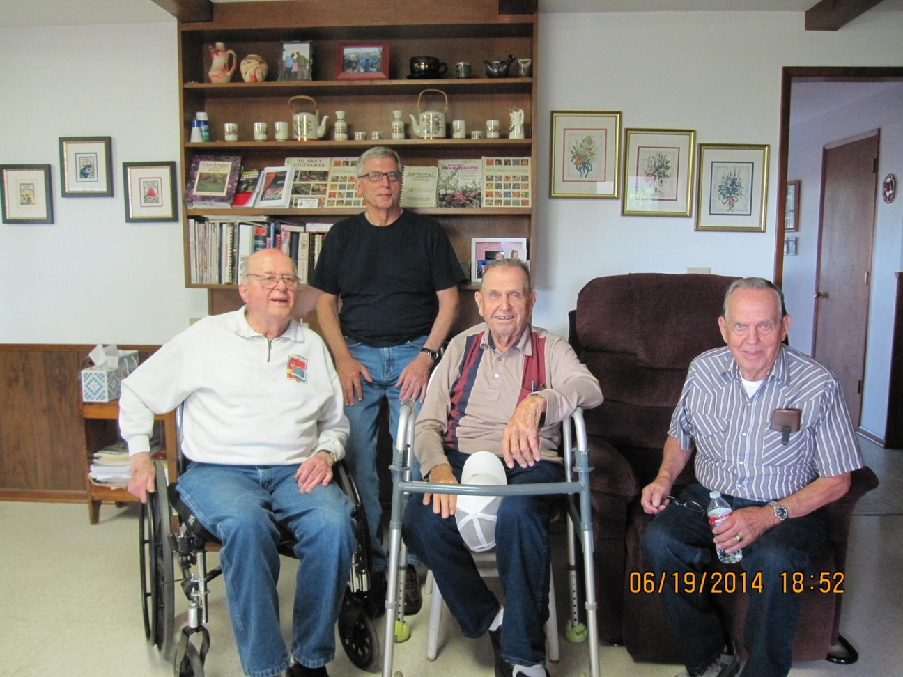 June 19, 2014, Joe, Robert, Pius and Ambrose.