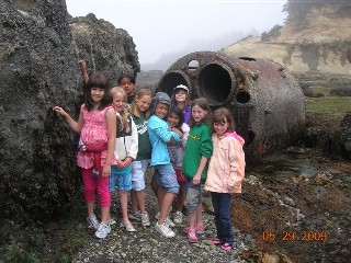 Kassidy second from left, in Newport, OR, May 30, 2009
