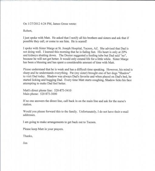 A letter from Jim, January 27, 2012