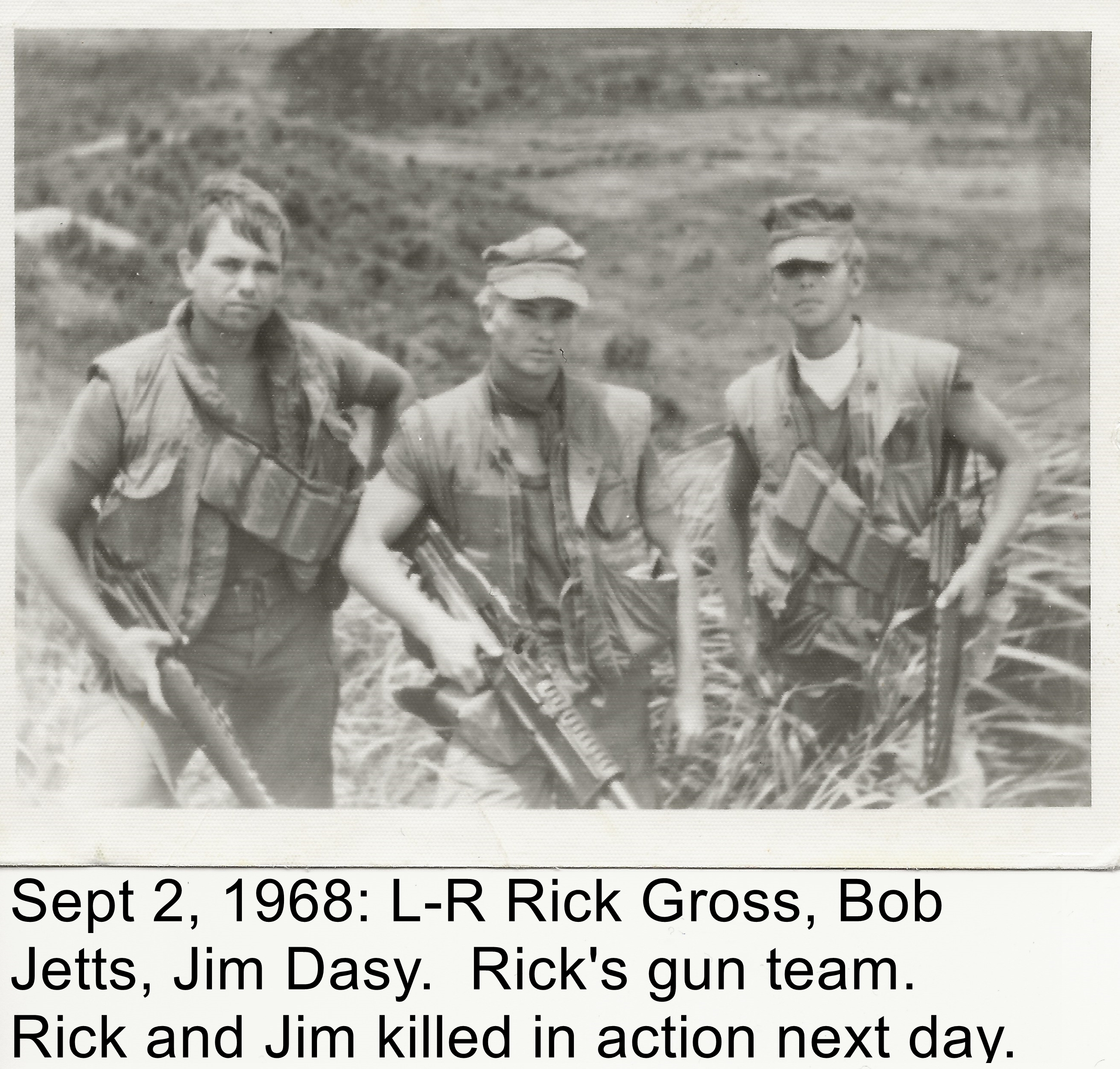 Richard Alban Gross with his gun team