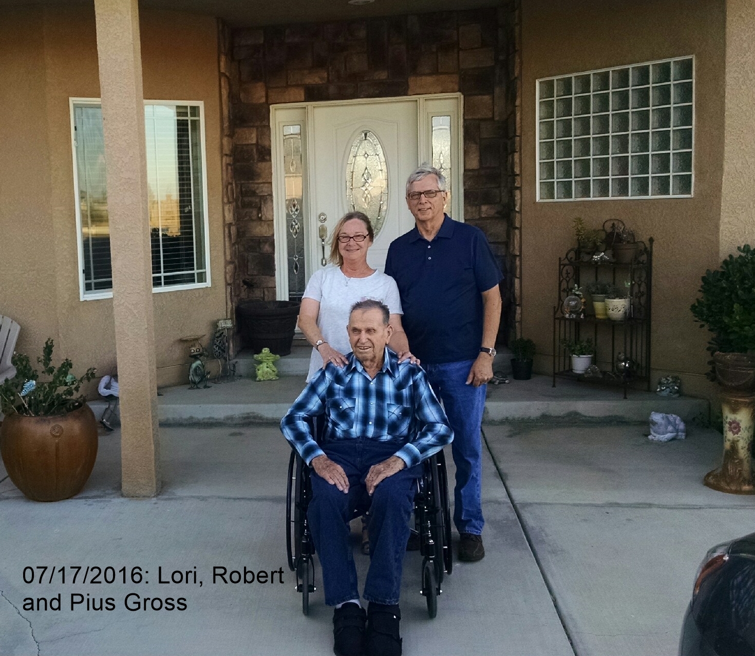 Bob, Lori and Pius July 17, 2016.