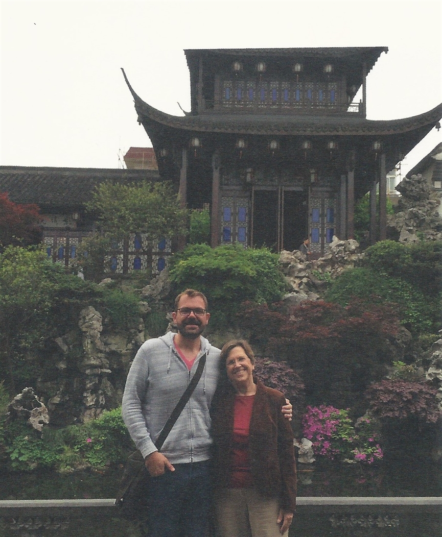 Barbara and Christopher in China.