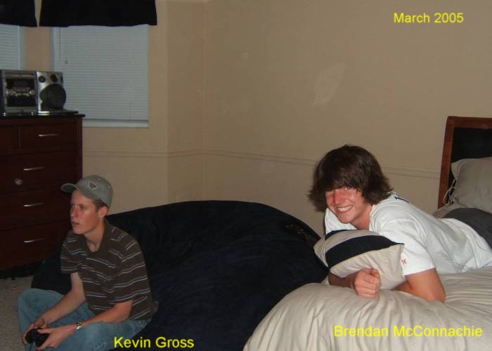 Grandsons Kevin Gross and Brendan McConnachie, March 2005