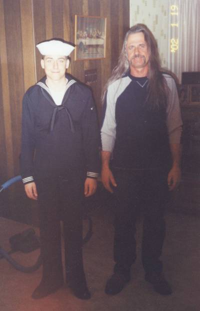 Larry with his son, Randy. Taken in 2003.