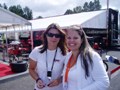 June 18, 2006: with Katherine Legge at the Portland Race Track, Champ 200 Race.