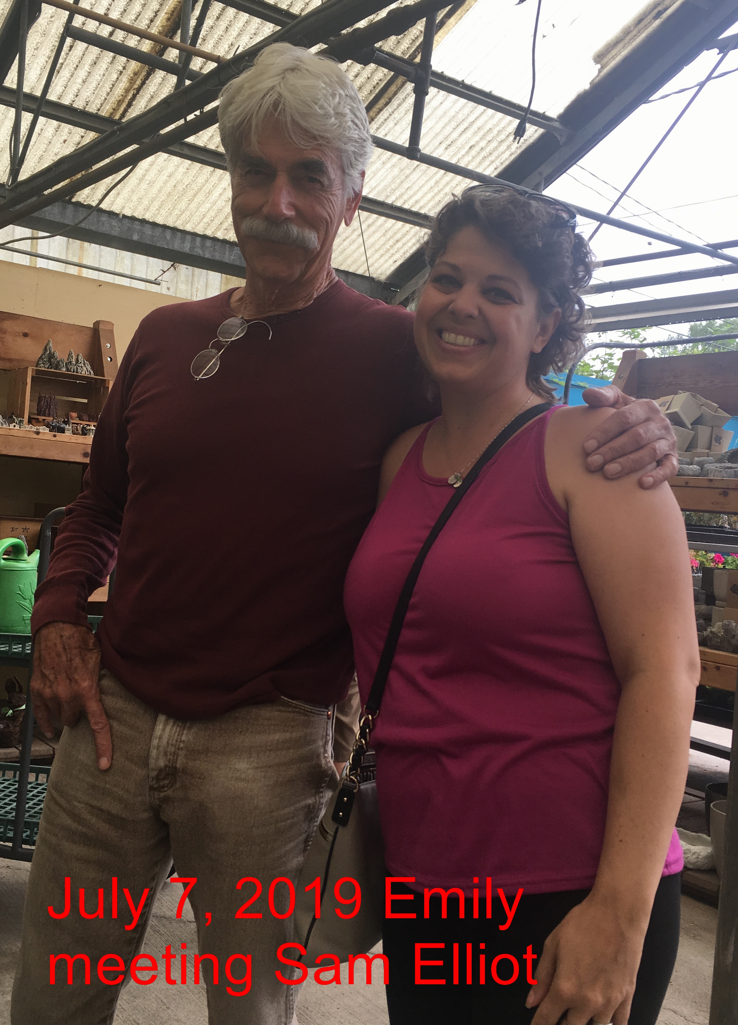 July 7, 2019 Emily and Sam Elliot the actor