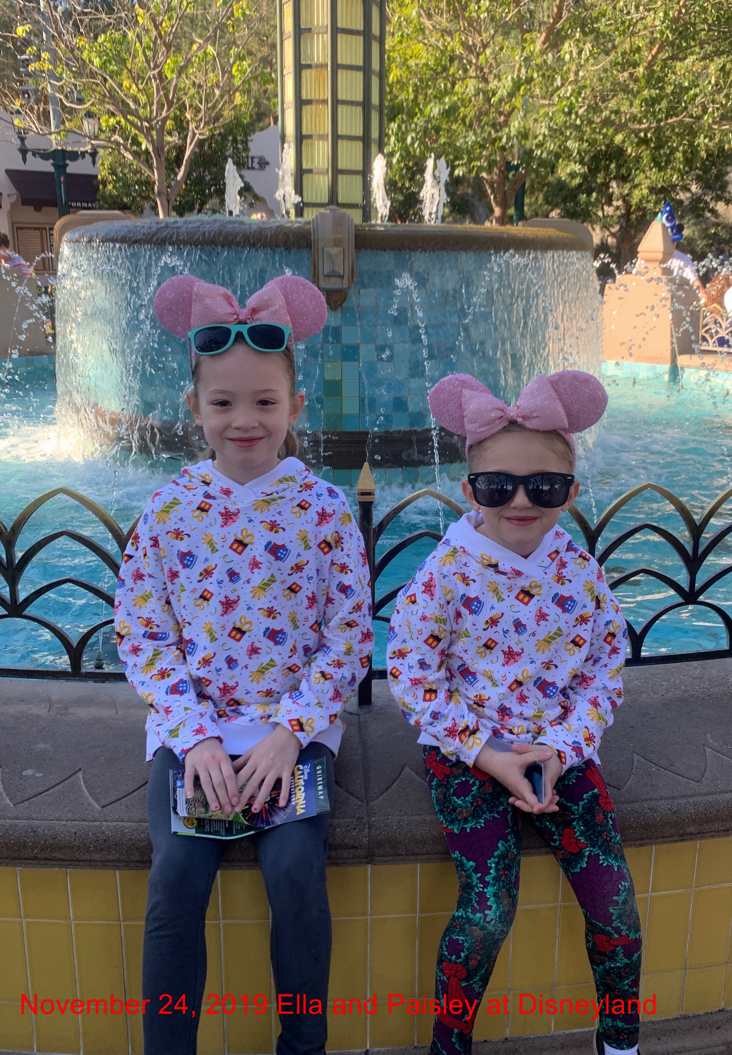 Nov 24, 2019 Ella and Paisley in Disneyland with Dad.