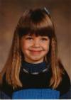 Emily in Kindergarten, Age 5, 1988