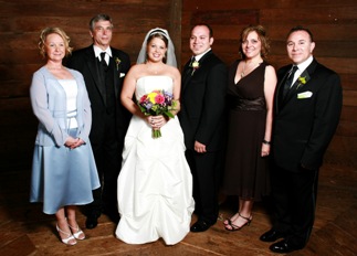 June 9, 2007: Emily and Joey wedding, both families.