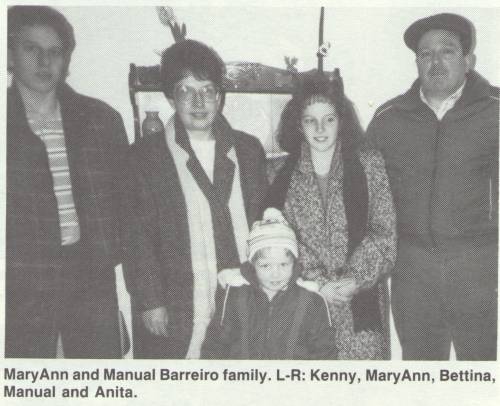 MaryAnn and  Manual Barreiro family