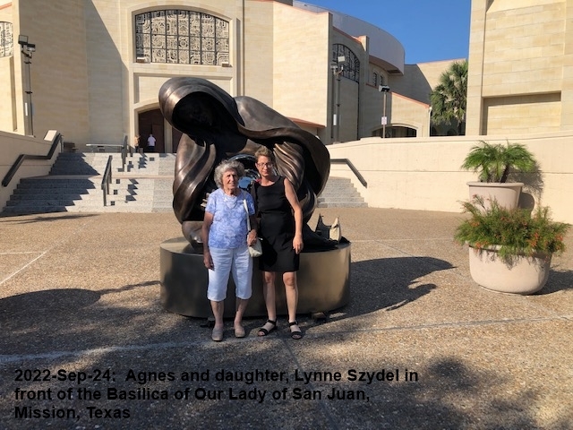 Sept 25, 2022 Agnes and Lynne on their way back home.