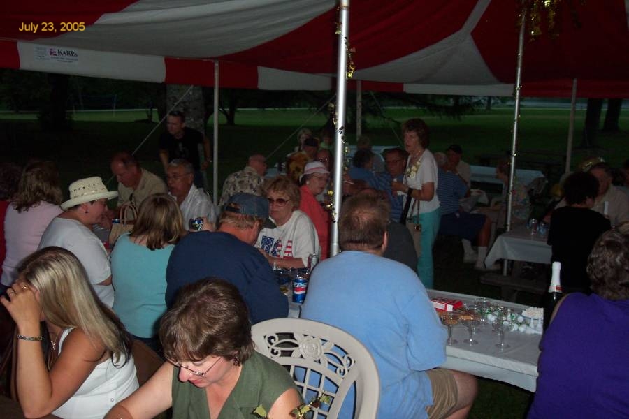 At Agnes and Wally's 50th Anniversary Picnic, July 23, 2005