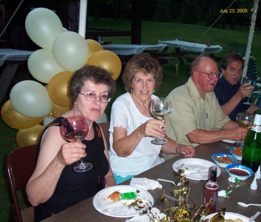 At Agnes and Wally's 50th Anniversary Picnic, July 23, 2005