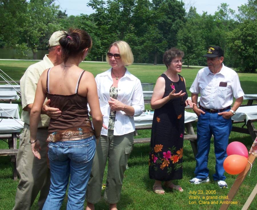 At Agnes and Wally's 50th Anniversary Picnic, July 23, 2005