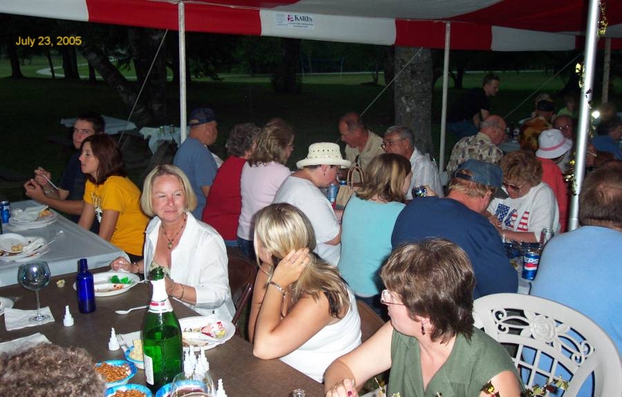 At Agnes and Wally's 50th Anniversary Picnic, July 23, 2005