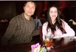 Jason and Shannon in a Chicago Restaurant