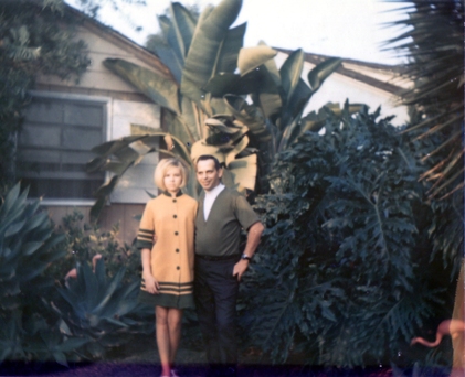Ambrose with his daughter, Judith, during a visit to California.
