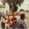 Uncle Al, Aunt Marge, Uncle Pius, Jason and Shannon Gross, Becky Gross, Jodi, Brian, and Peggy in back, Hague, ND, 1979