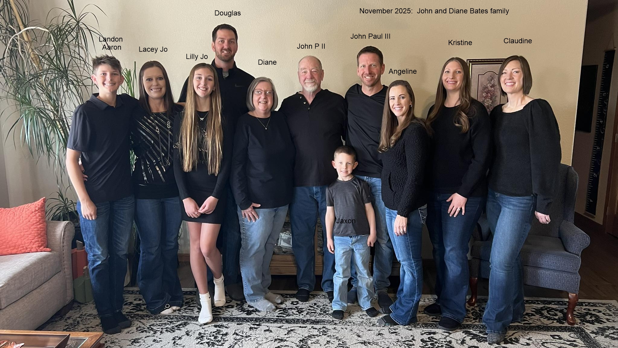 John and Diane Bates Family, November 2025