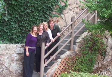 September 23, 2007 celebrating Claude's 80th birthday, Hart Ranch, Rapid City, SD, daughters, youngest to oldest, Lisa, Becky, Brenda, Diane