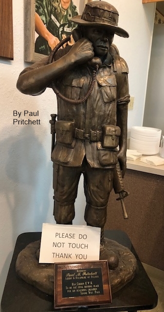 By Paul M. Pritchett, Artist and Sculpture of Soldier