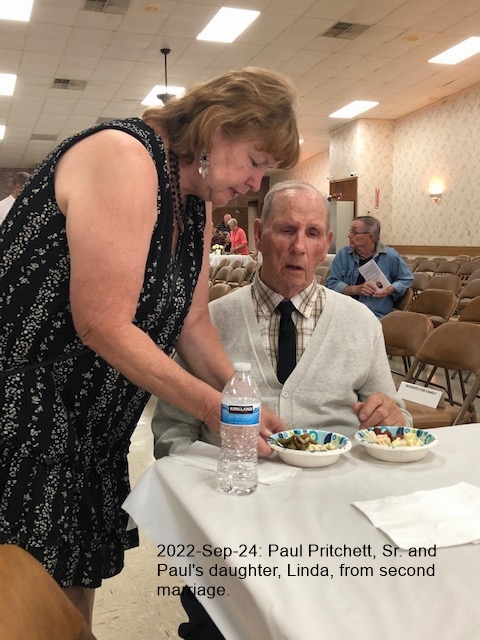 Paul M. Pritchett and daughter, Linda, from 2nd marriage.