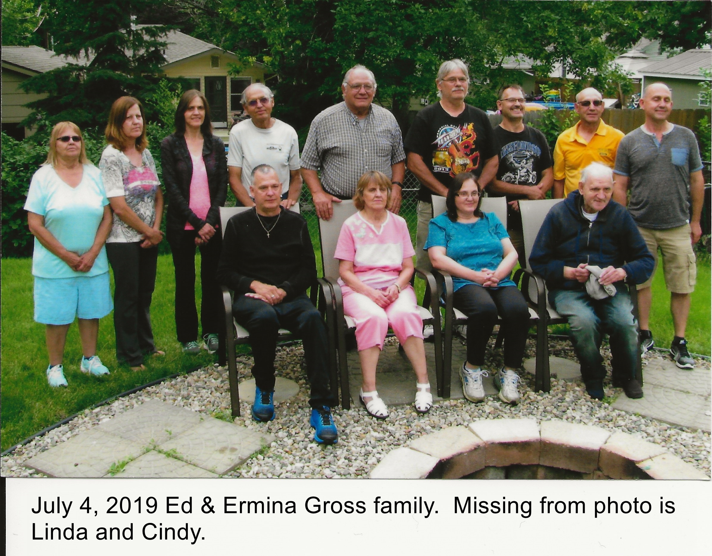 July 2019 Edmund and Ermina Gross family.
