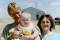 Wayne holding Victoria, and Annette, August 2002