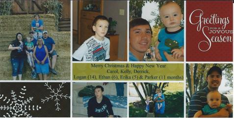 Carol and her family 2012