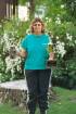 Carol with horseshoe trophies