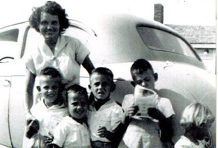 L to R:  With Ermina, Kenneth, Jerry, Francis, Gabriel, Carol