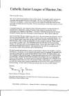 Letter from Junior League