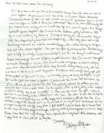 Letter from Daniel's College friend December 27, 2001