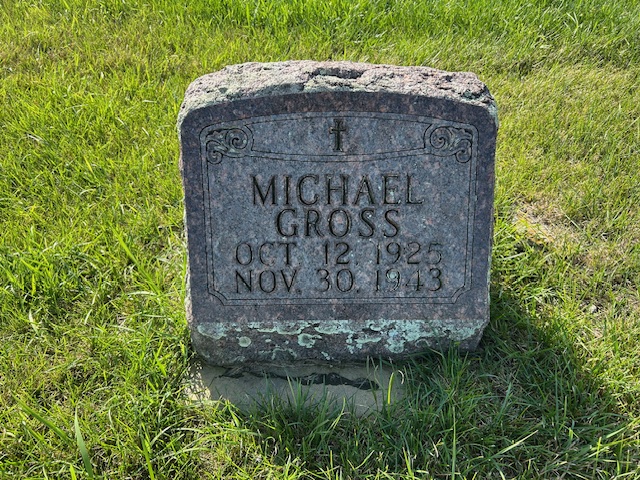 Michael Gross son of Casper and Helena Schmidt Gross