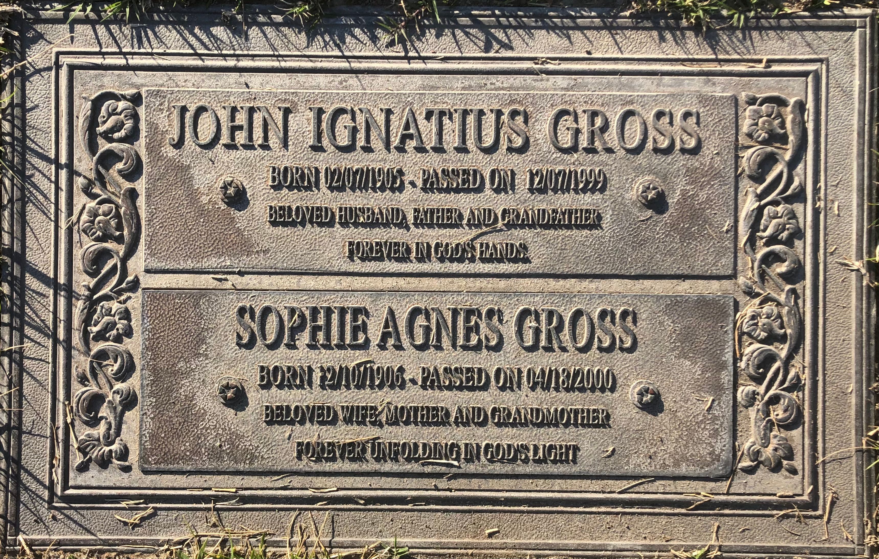 Uncle John and Aunt Sophia.